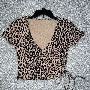 Leopard print top
